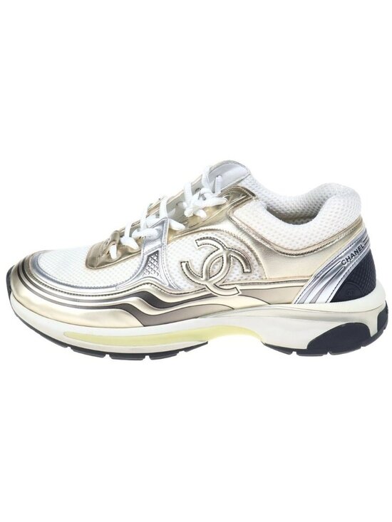 Chanel Other - Chanel CC Logo Mesh Low Top Sneakers White